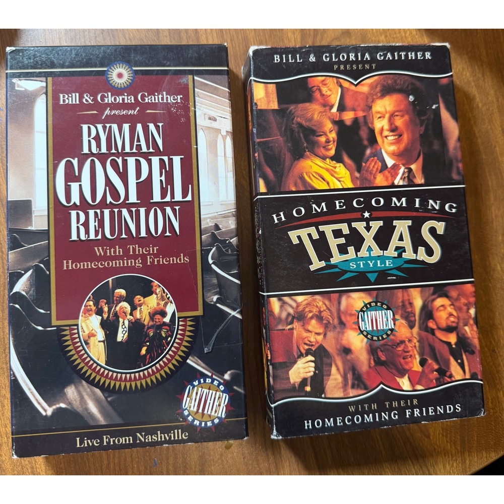 Gaither Homecoming Friends VHS Lot Ryman Gospel Reunion & Texas Style Live Tape